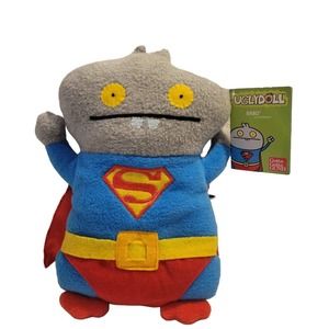Babo Superman Ugly Doll Gund Plush Uglydoll Plush 10" 2013 NWT DC Comics